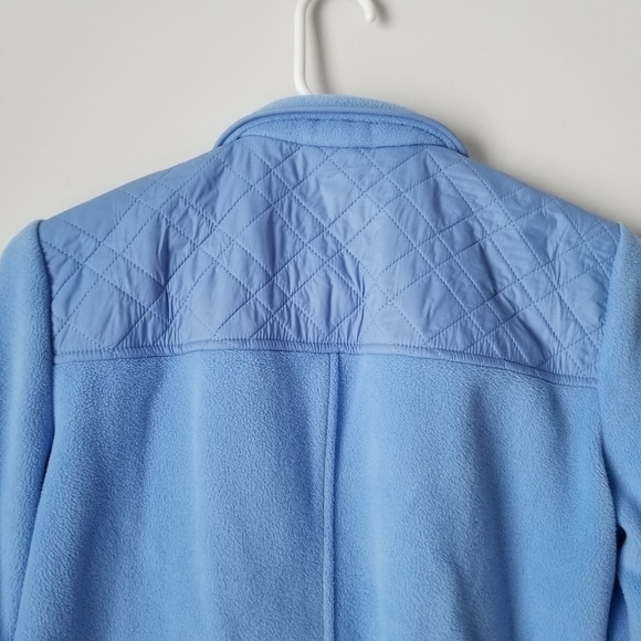 Talbots Fleece Quilted Soft Shell Full Zip Jacket with Elbow Patch Size SP - Picture 5 of 12